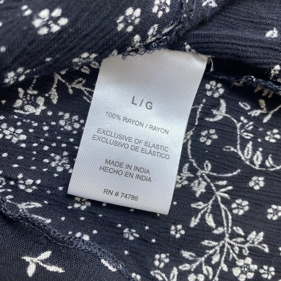 Bila Midi Dress Women Sz L Black Floral Sun Spring Sleeveless - Picture 4 of 9